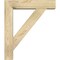 Ekena Millwork Traditional Block Rough Sawn Bracket w/ Offset Brace, Douglas Fir, 6"W x 24"D x 28"H BKT0604X24X28TRA05RDF - alternate 2